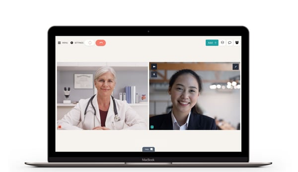 An example of a Coviu video visit
