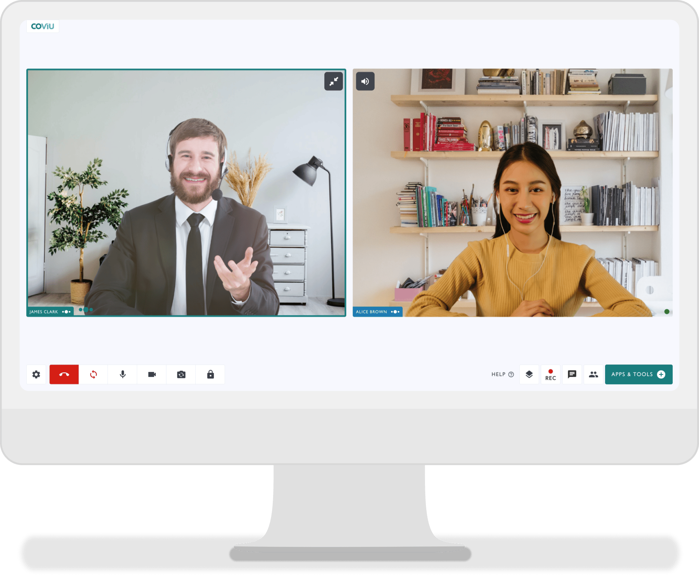 Install the Virtual Backgrounds App on Coviu Apps