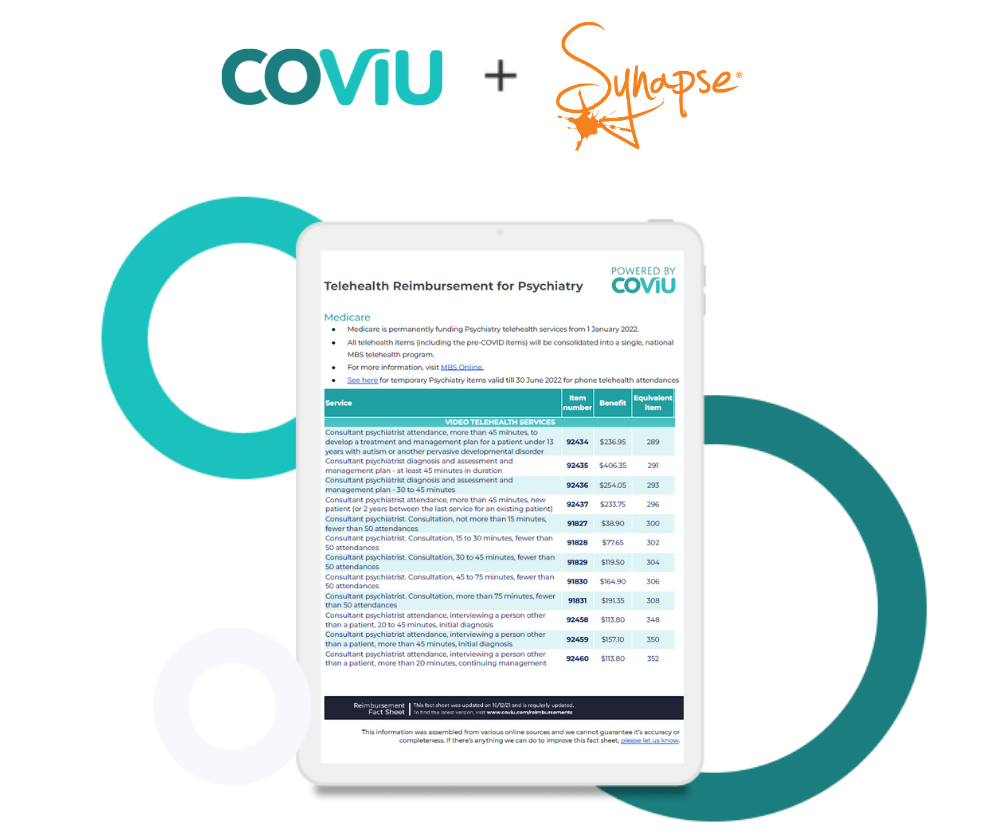 Telehealth Reimbursements Webinar: Synapse Medical & Coviu