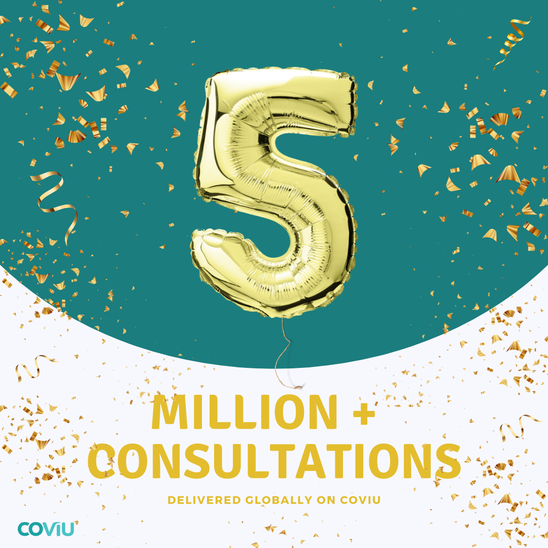 Coviu has delivered 5 MILLION+ consultations globally!