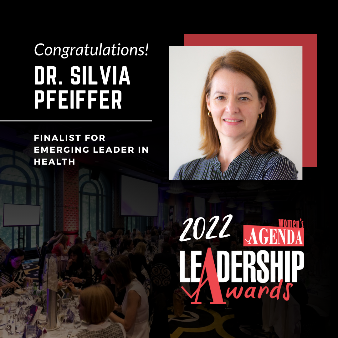 Dr Pfeiffer Finalist in Women’s Agenda Leadership Awards!