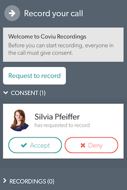 Consent for Audio Recording