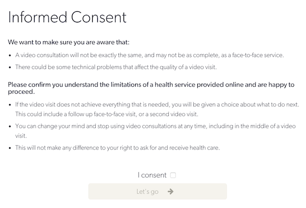 Coviu consent forms